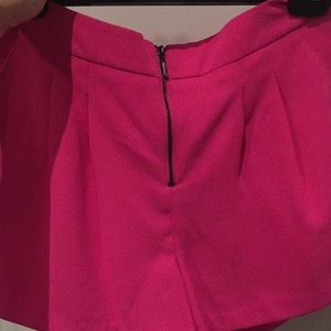 Hot pink shorts